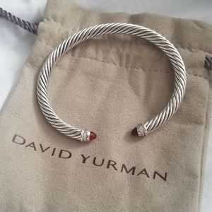 🐣 EASTER SALE 🐇 David Yurman 5mm Garnet Diamond